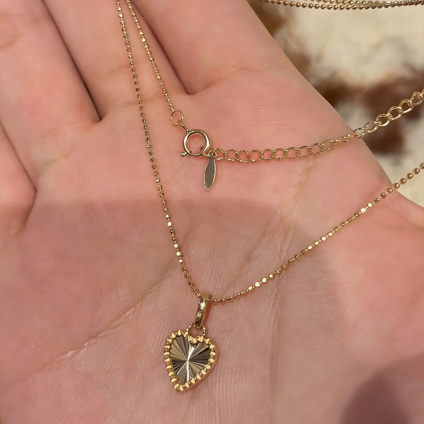 Sunburst Heart Necklace
