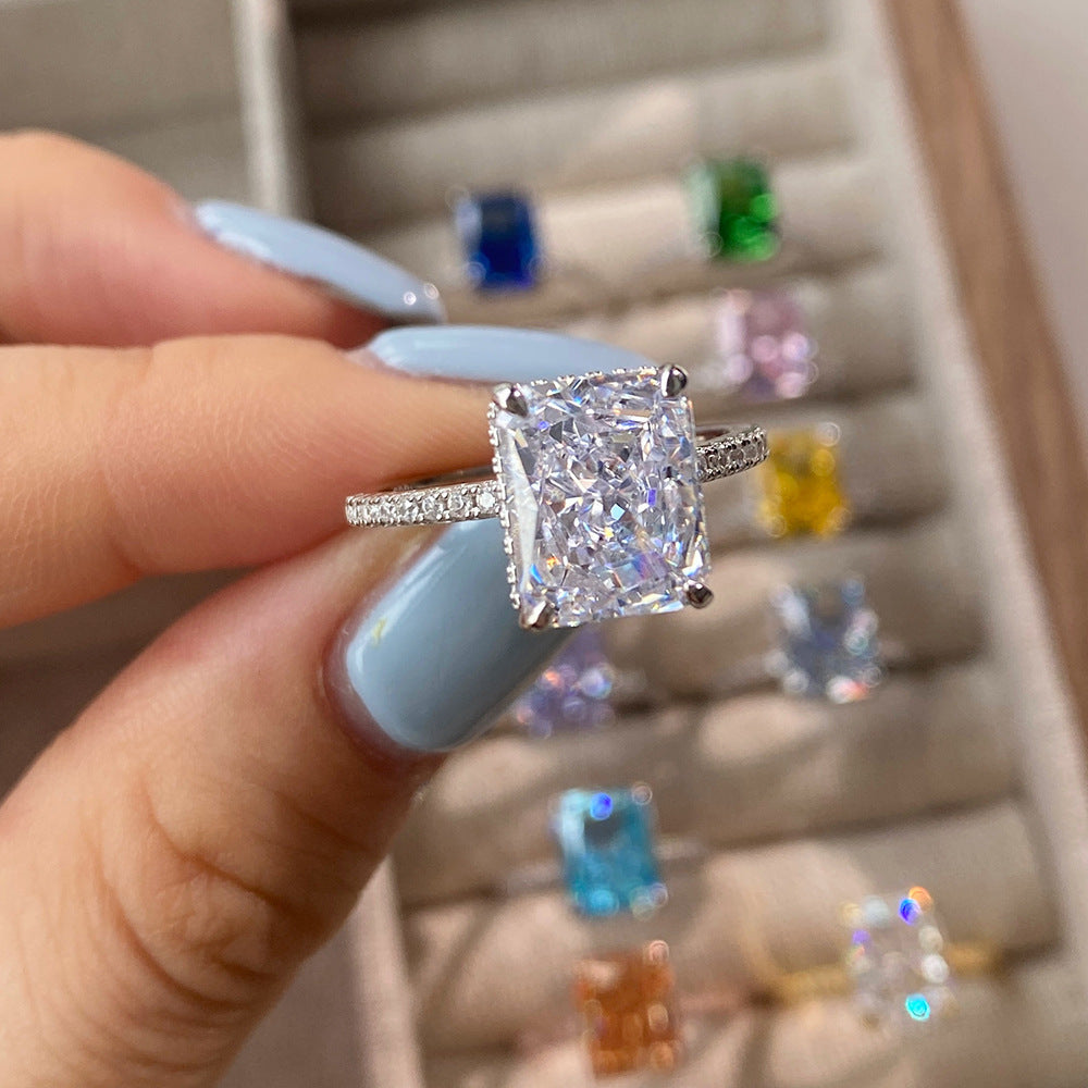 Birthstone Silver Rings