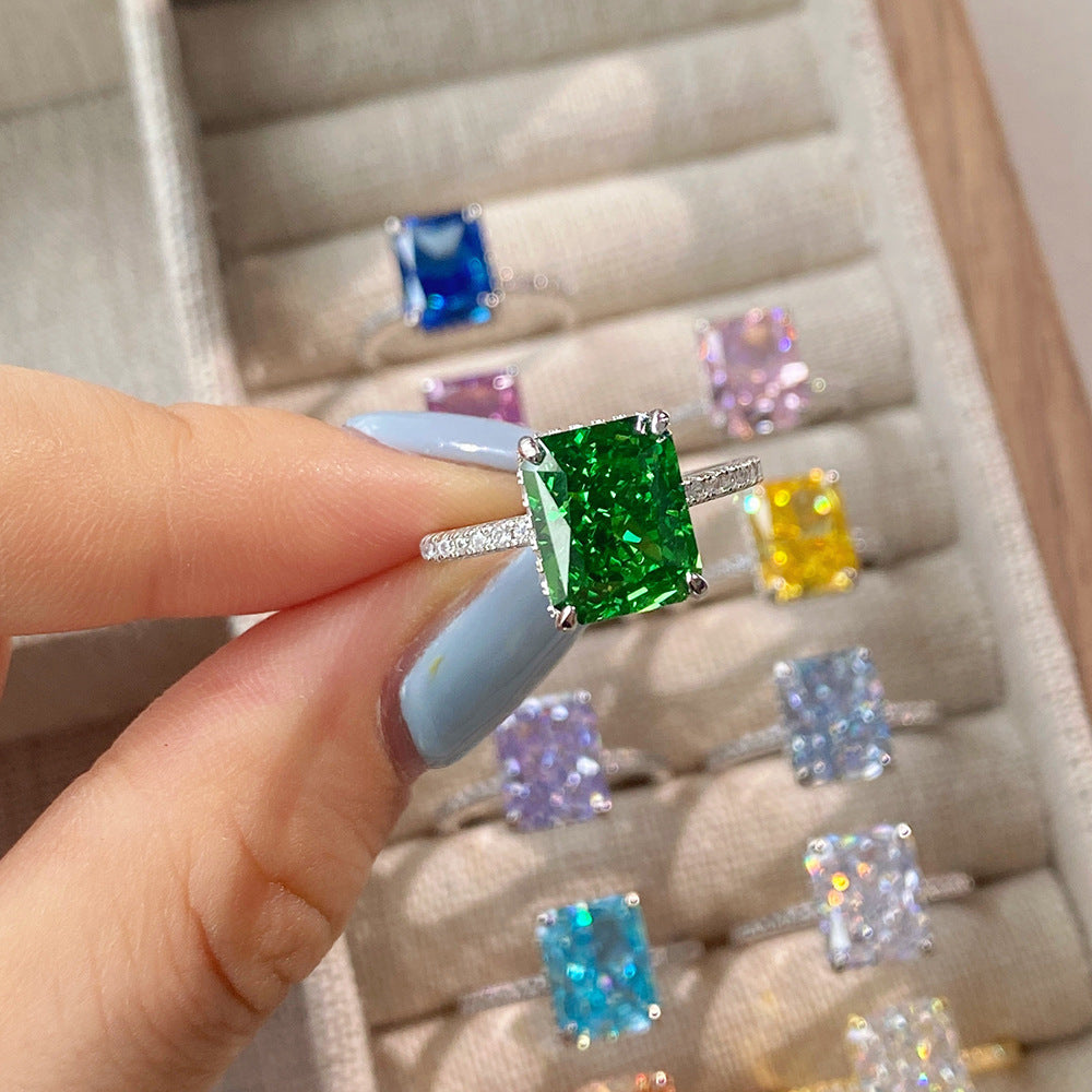 Birthstone Silver Rings