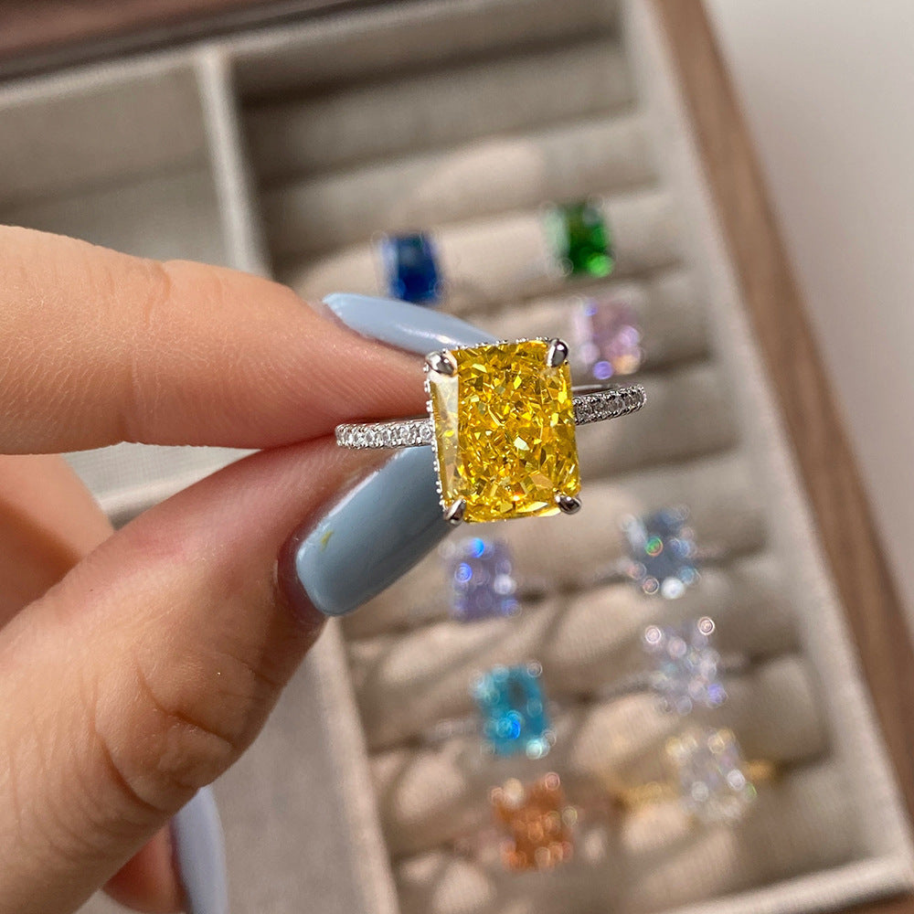 Birthstone Silver Rings