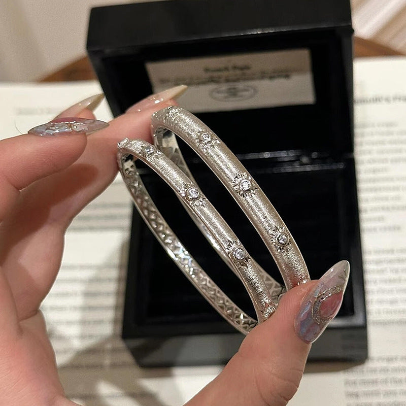 Silver Stardust Bangle