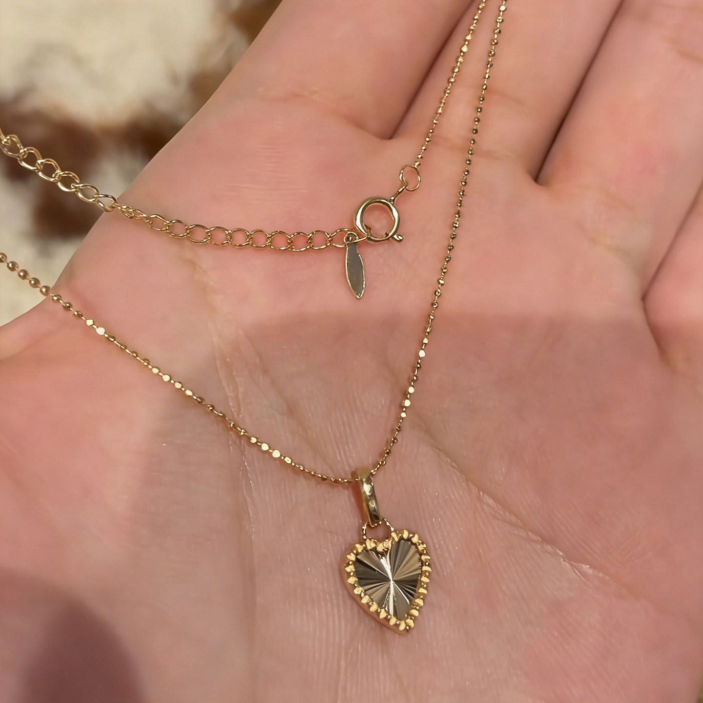 Sunburst Heart Necklace