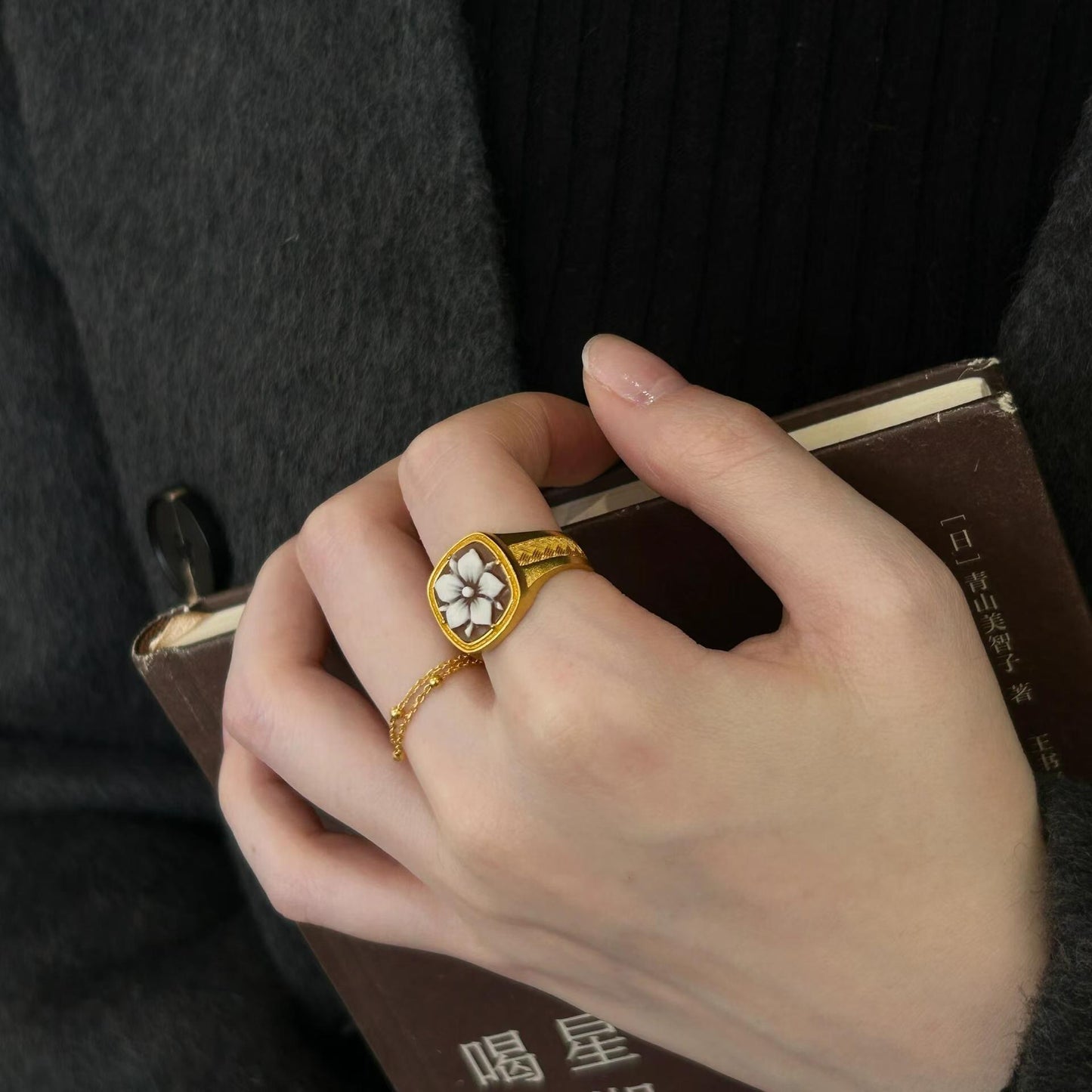 Vintage Camellia Ring