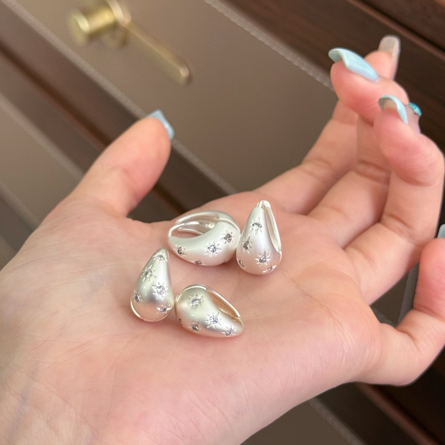 Starlit Teardrop Earrings