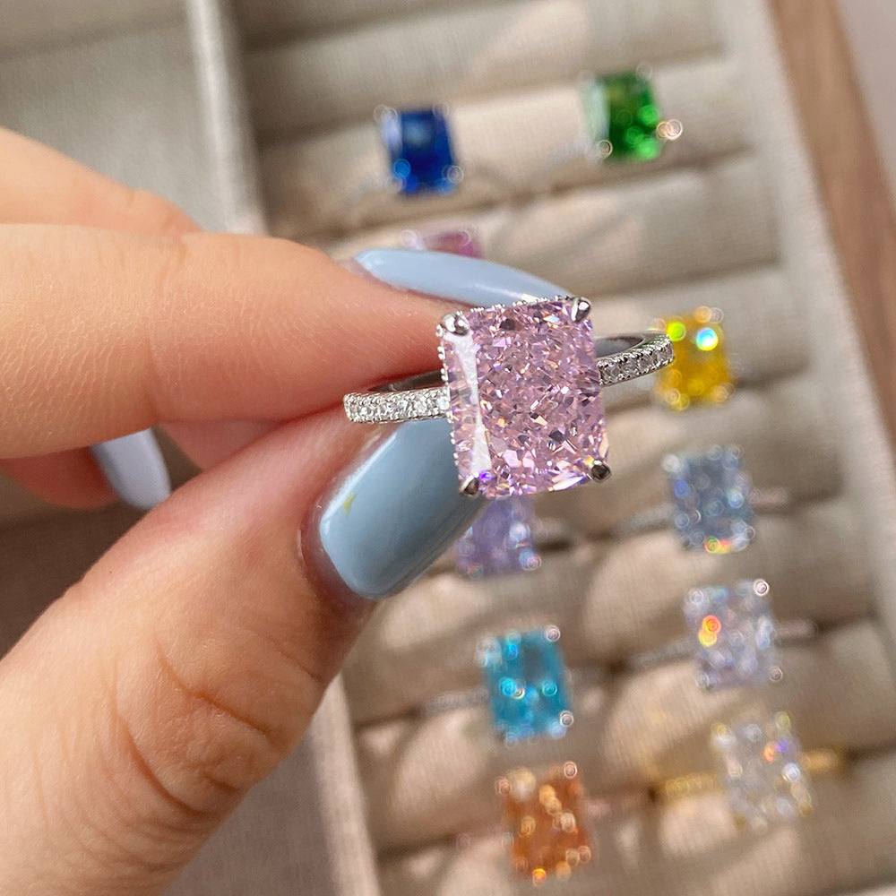 Birthstone Silver Rings