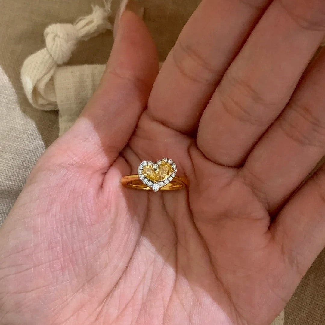 Golden Heart Ring