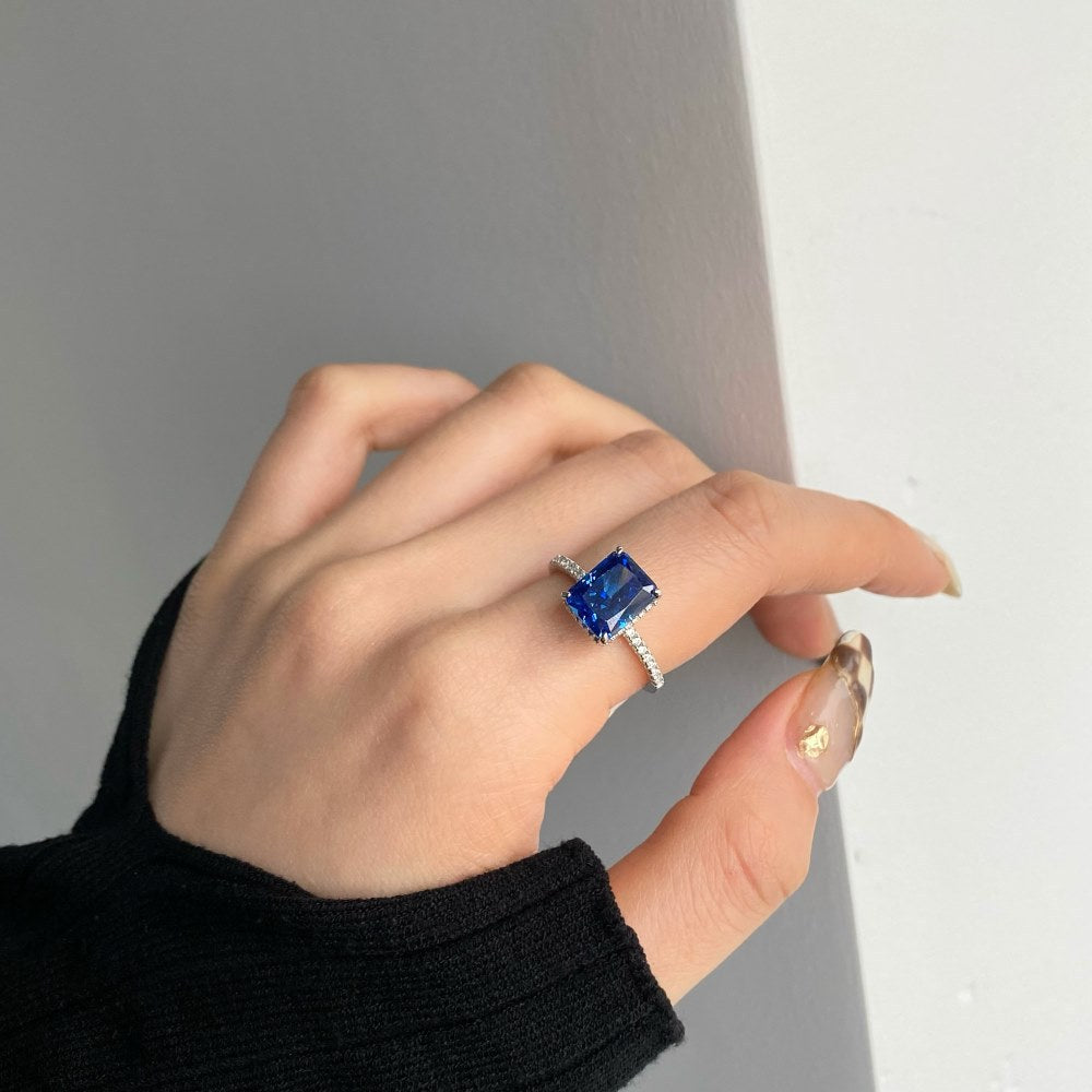 Birthstone Silver Rings
