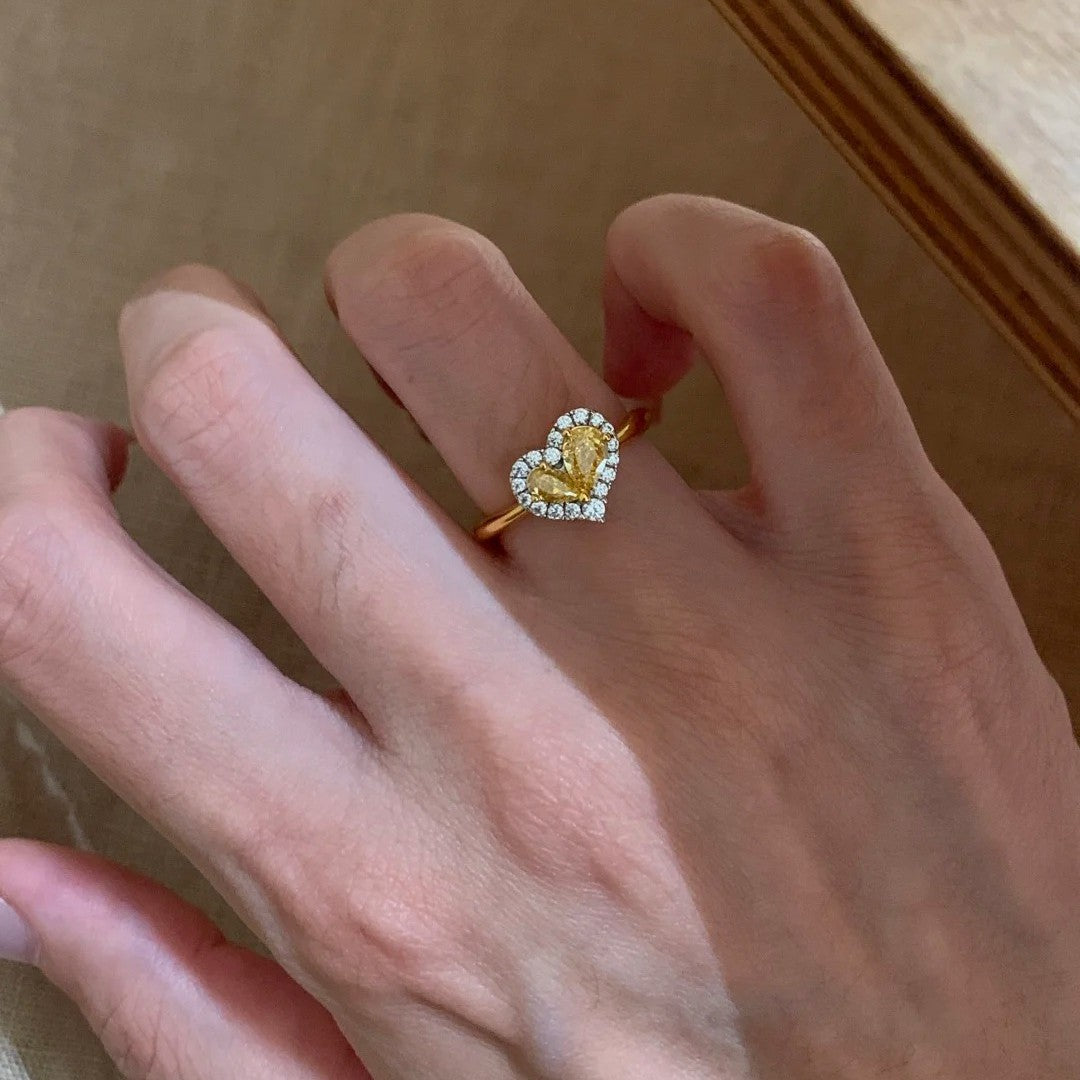 Golden Heart Ring
