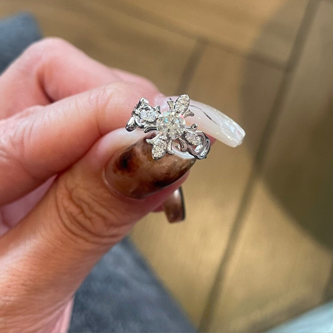 Silver Fleur Ring