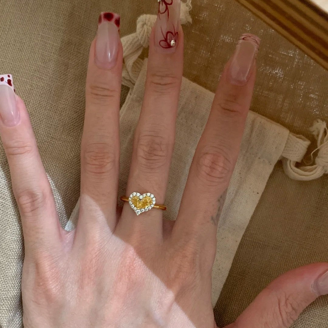 Golden Heart Ring