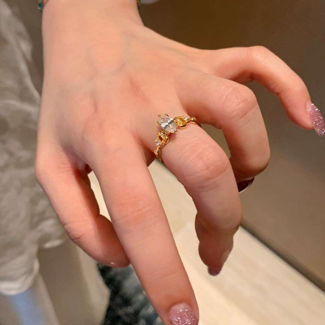 Lace Marquise Ring