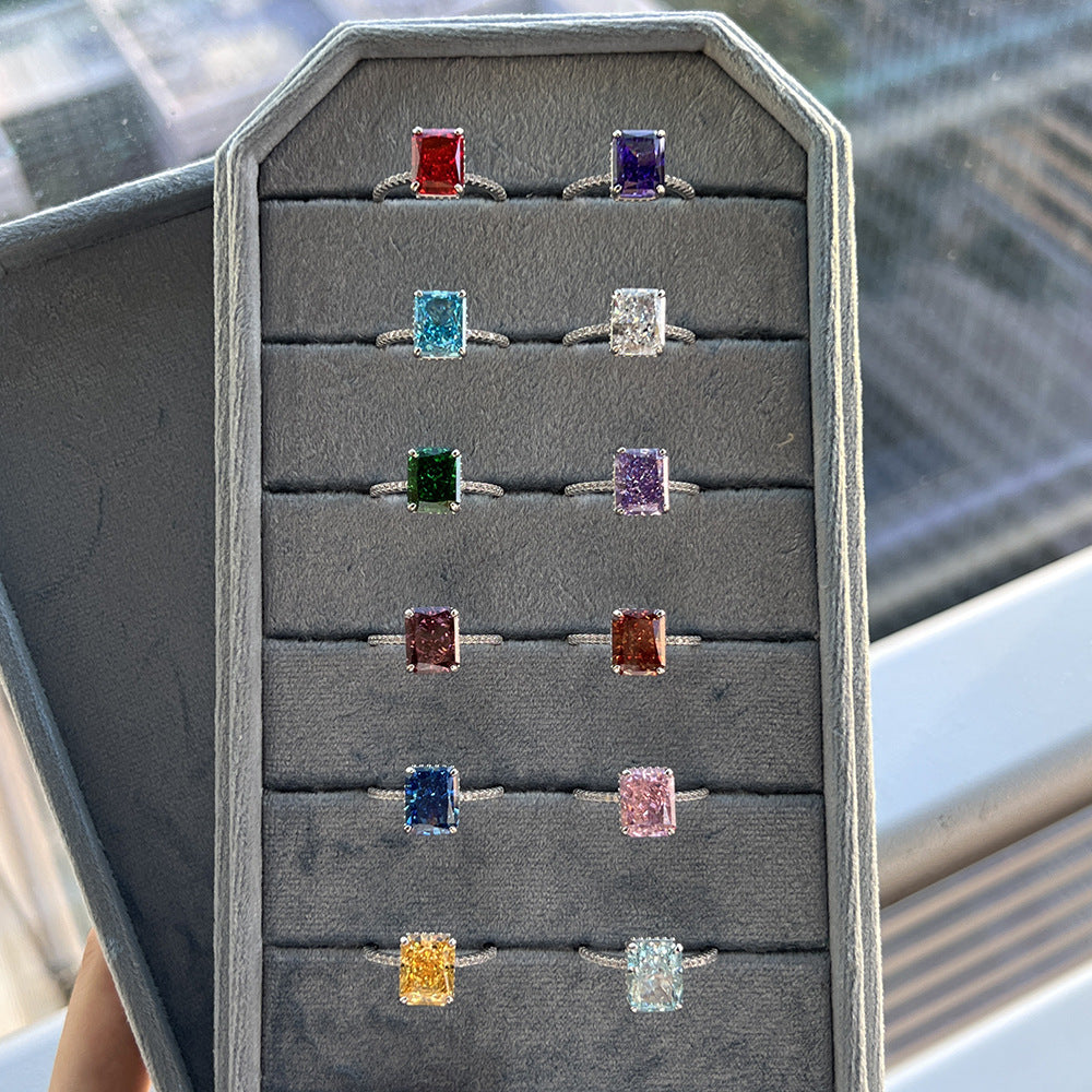 Birthstone Silver Rings