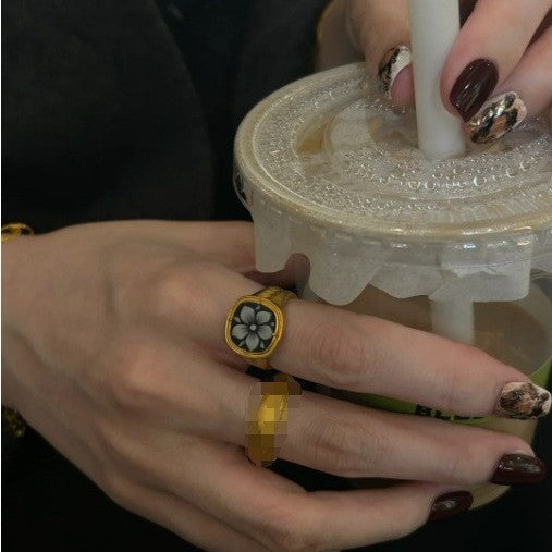 Vintage Camellia Ring