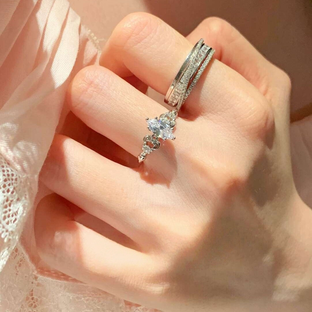 Lace Marquise Ring