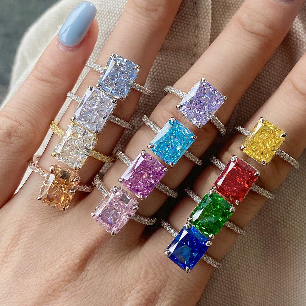 Birthstone Silver Rings