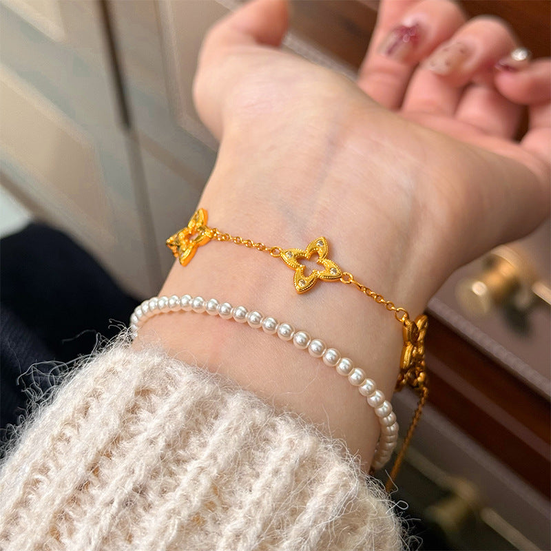 Golden Clover Bracelet