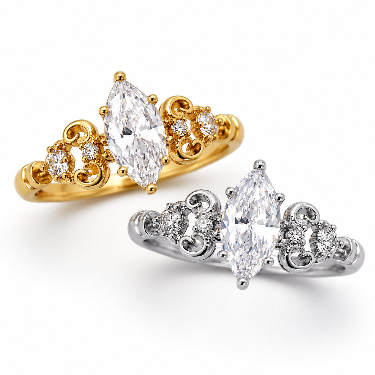 Lace Marquise Ring