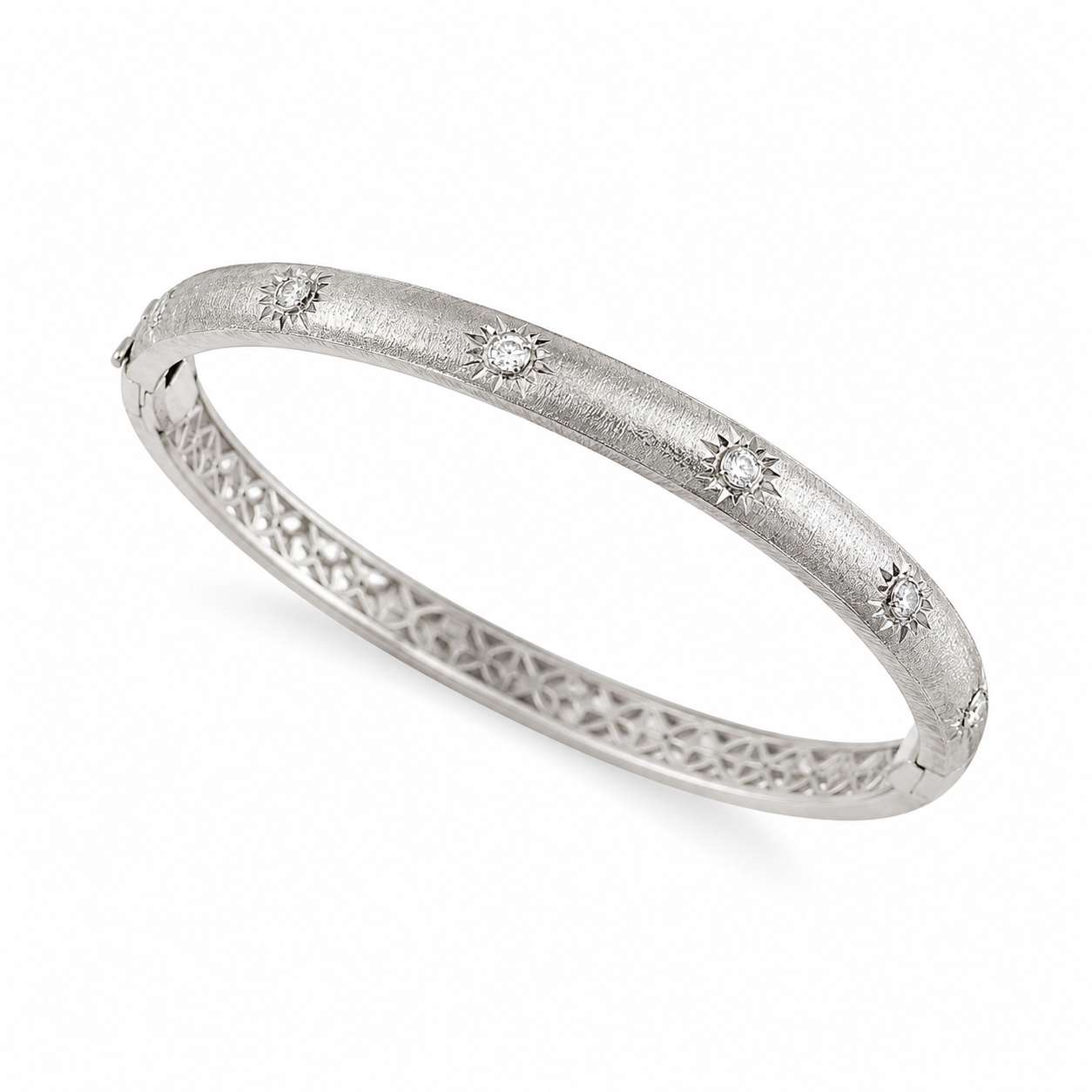Silver Stardust Bangle