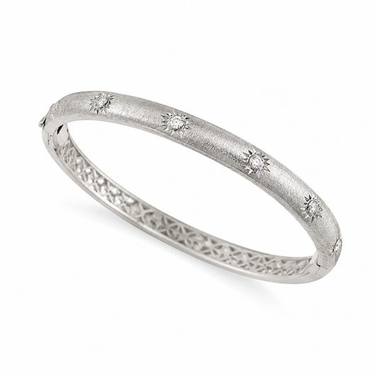 Silver Stardust Bangle