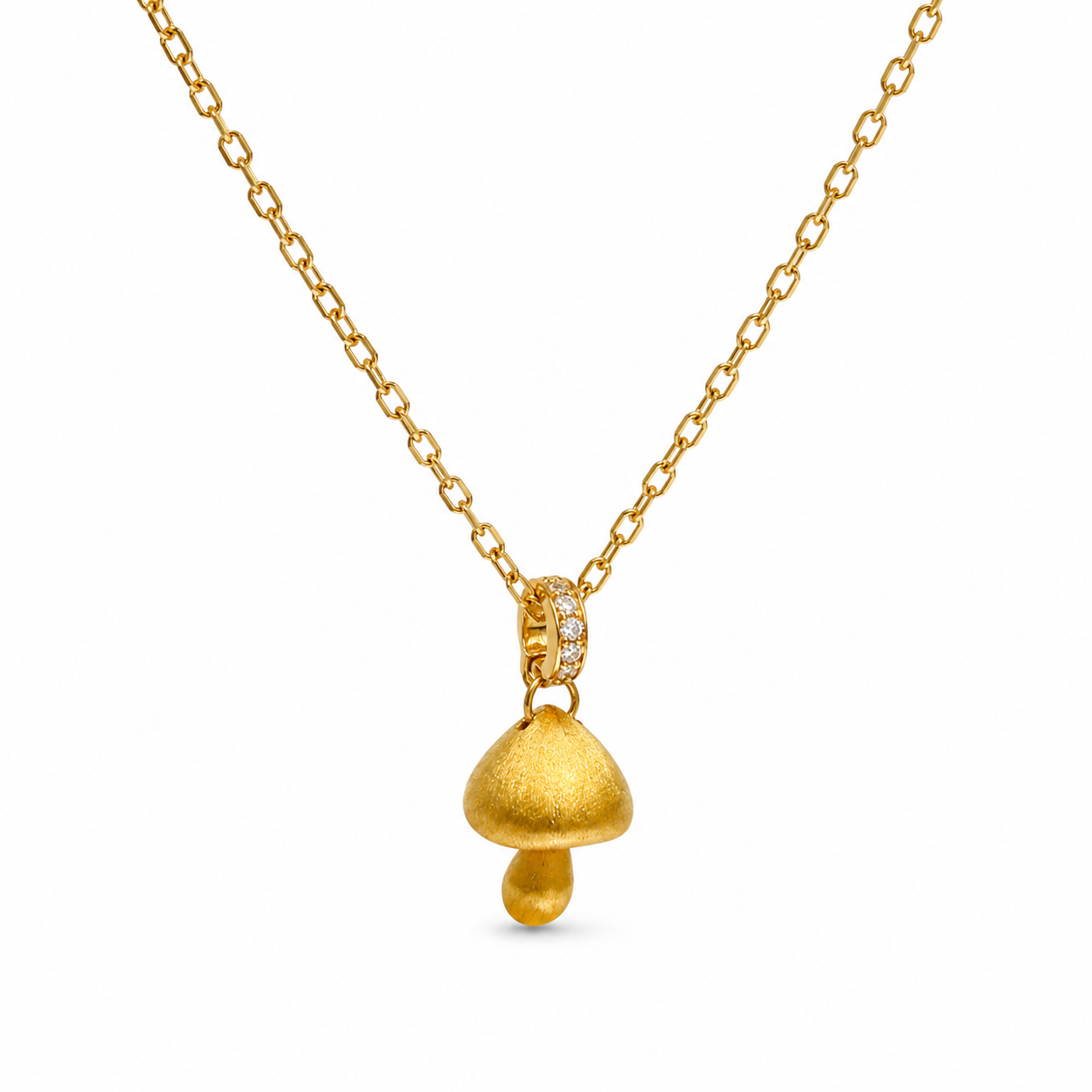 Tiny Mushroom Necklace