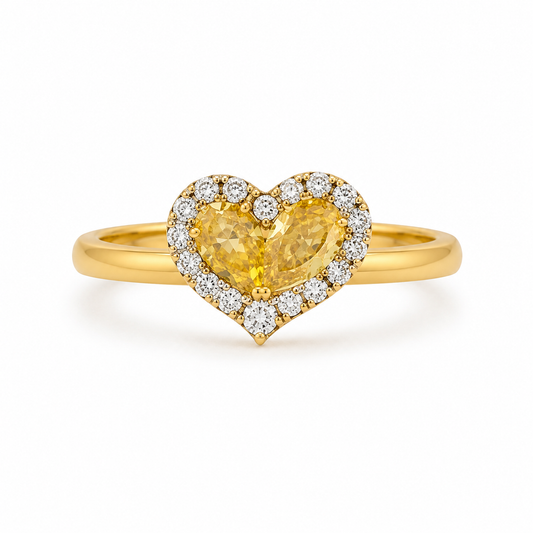 Golden Heart Ring