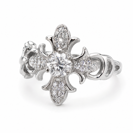 Silver Fleur Ring