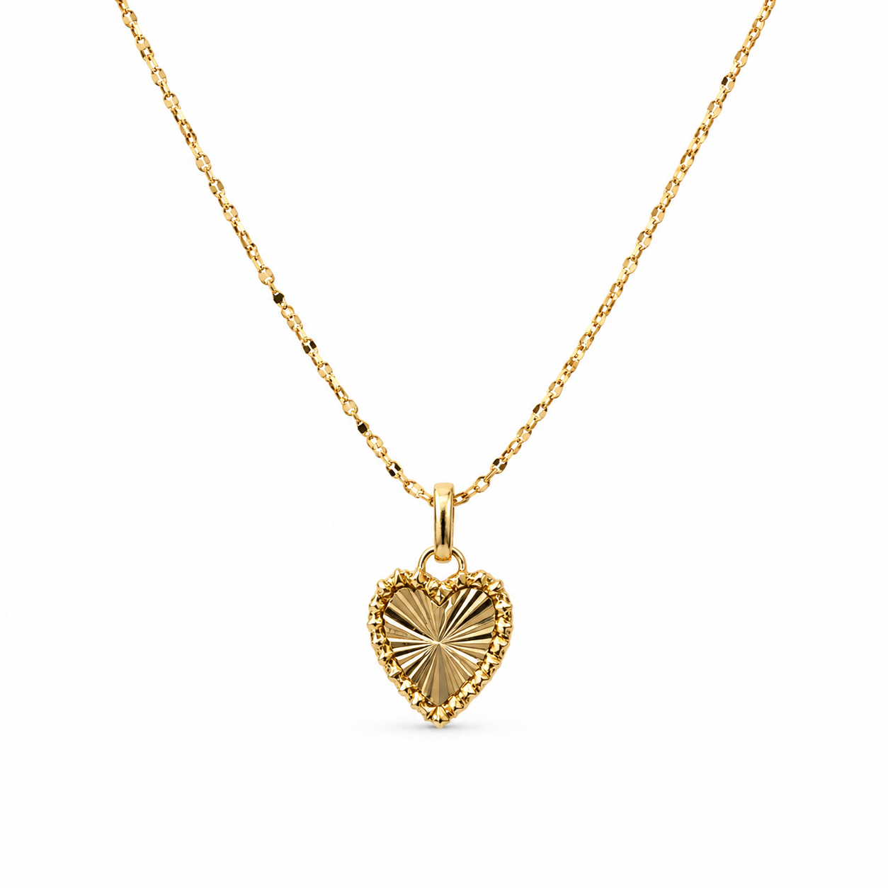 Sunburst Heart Necklace