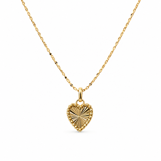 Sunburst Heart Necklace