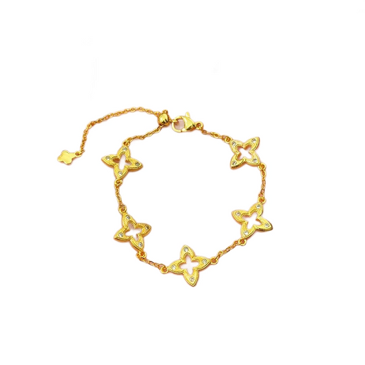 Golden Clover Bracelet