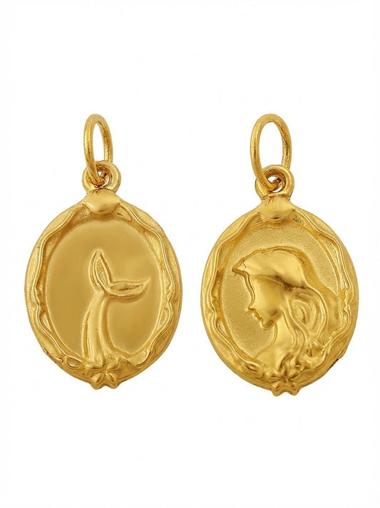 Antique Sea Goddess Medallion